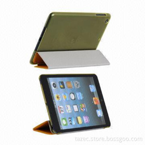 Genuine Leather/PU Case for iPad 5, Also Available in Black, Various Sizes Welcomed